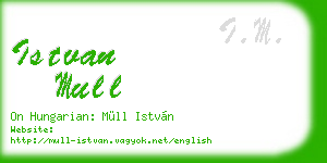 istvan mull business card